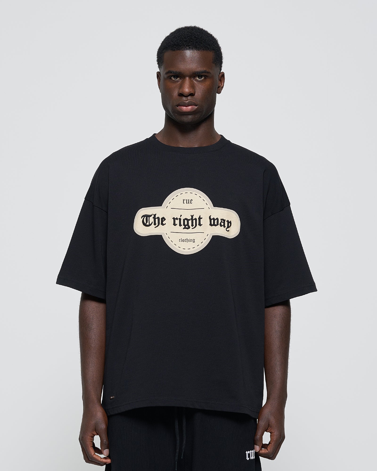 The Right Way Oversize Tee Black
