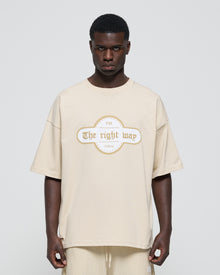 The Right Way Oversize Tee Beige
