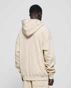 Heavy Rue Waffle Zip Hoodie Beige