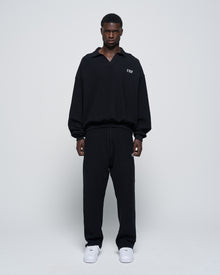 RUE Ribbed Sweat Pants Black