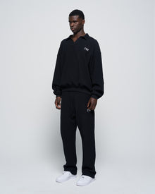 RUE Ribbed Sweat Pants Black