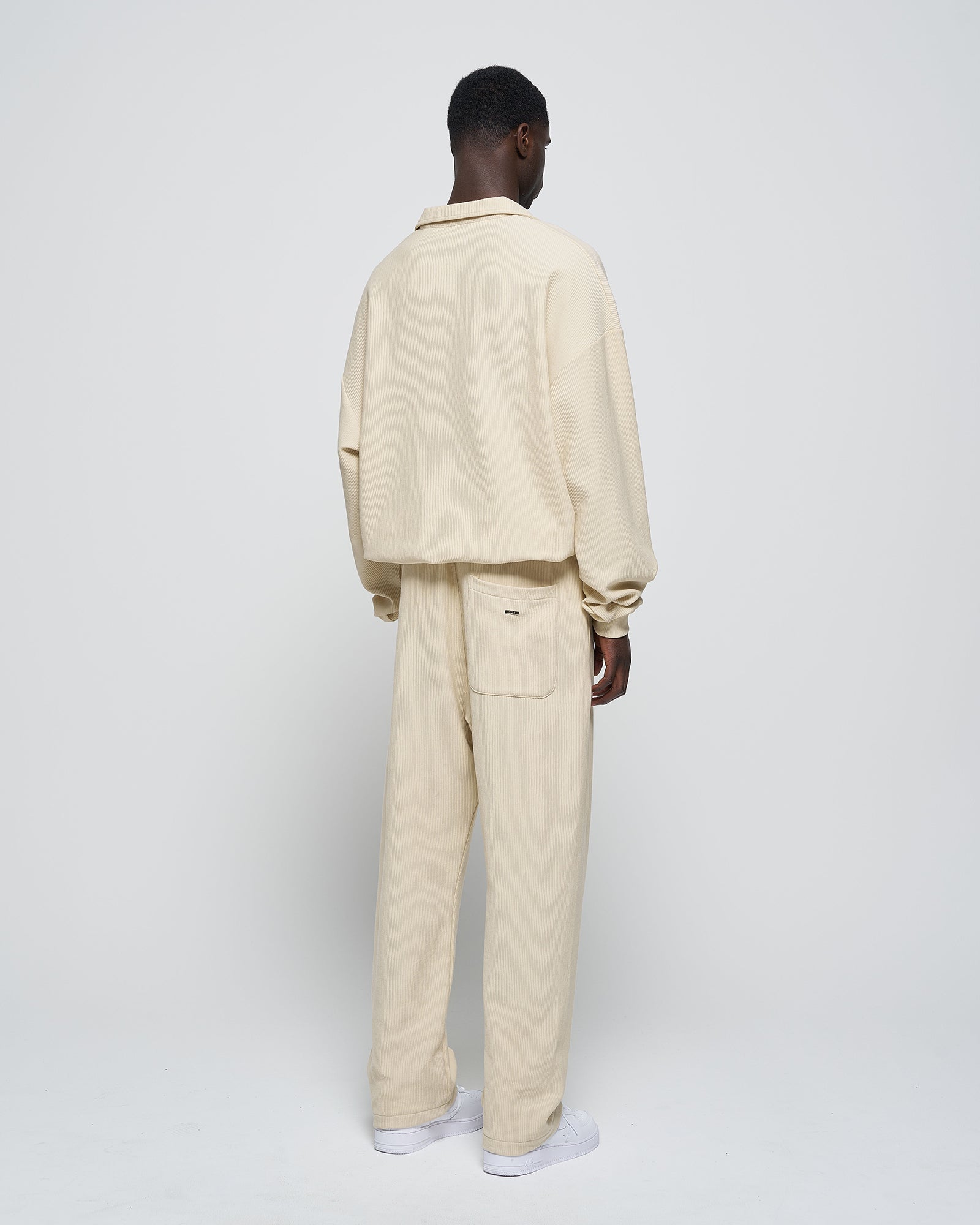 RUE Ribbed Sweat Pants Beige