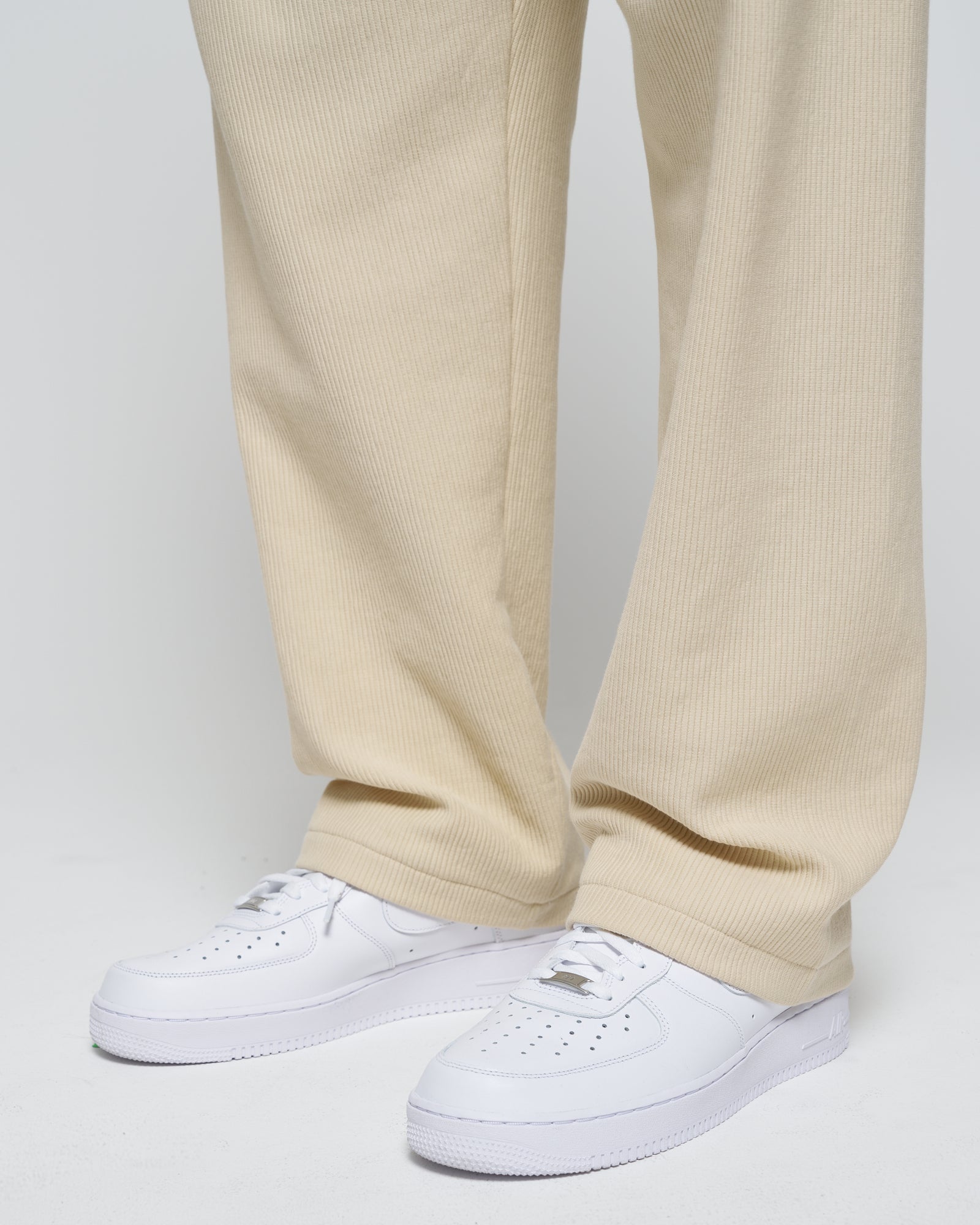 RUE Ribbed Sweat Pants Beige