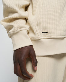 RUE Ribbed Sweat Polo Beige
